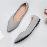 Pointed Toe Slingback Knit Flat Shoes NewGew