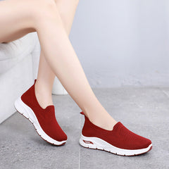 Women's Old Cloth Slip-on Mother Flat Canvas Shoes Newgew