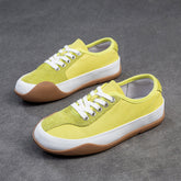 Women Fashion Color Matching Leather Casual Shoes Newgew Shoes