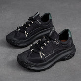 Women Retro Patchwork Leather Lug Sole Casual Shoes Newgew Shoes