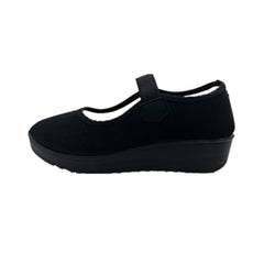 Popular Innovative Women's Cloth Black Canvas Shoes Newgew