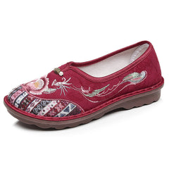 Women's Chinese Style Old Beijing Cloth Mother Canvas Shoes Newgew