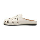 Women Handmade Plaited Soft Leather Casual Sandals Newgew Shoes