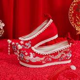 Women's The Han Clothing Wedding Ancient Style Canvas Shoes Newgew