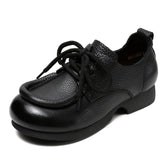 Women Retro Soft Leather Handmade Casual Shoes Newgew Shoes
