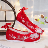Women's Old Beijing Cloth Embroidered Soft Bottom Canvas Shoes Newgew