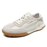 Women Soft Leather Flat Casual Training Sneakers Newgew Shoes