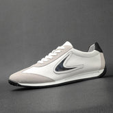 Men Stylish Soft Cowhide Patchwork Flat Casual Shoes Newgew Shoes