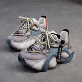 Women Color Matching Breathable Platform Dad Shoes Newgew Shoes