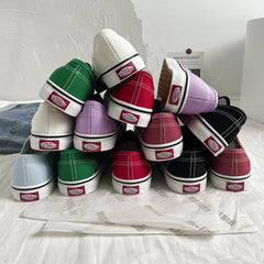 Women's Style Summer Skateboard Trendy White Street Canvas Shoes Newgew