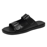 Men Summer Beach Outwear Leather Slide Sandals Newgew Shoes