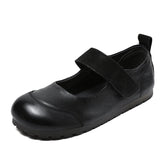 Women Minimalist Retro Leather Soft Flat Casual Shoes Newgew Shoes
