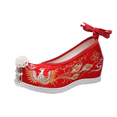 Classy Ancient Style Chinese Wedding Female Canvas Shoes Newgew