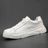 Men Minimalist Leather Patchwork Casual Shoes Newgew Shoes