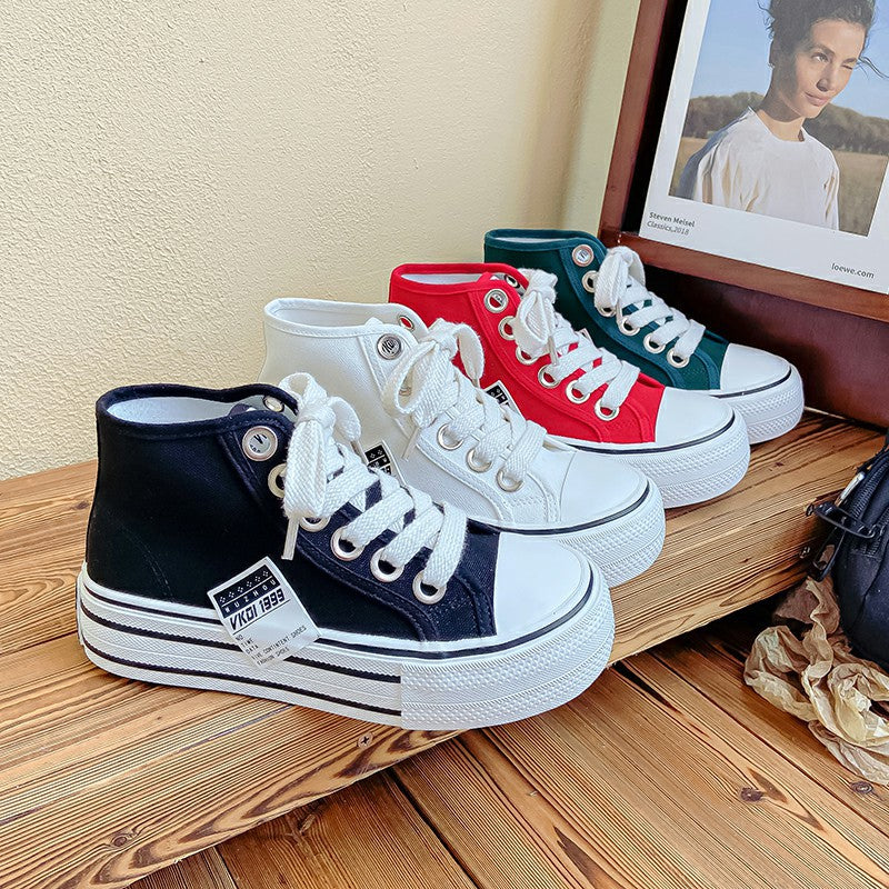 Women's Summer Mesh Breathable Versatile Korean Style Canvas Shoes Newgew