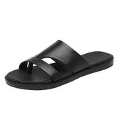 Men Summer Cowhide Slide Sandals Newgew Shoes