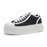 Women's Cruciate Flower Raise The Bottom Sports Versatile Canvas Shoes Newgew