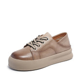 Women Minimalist Soft Leather Flat Casual Shoes Newgew Shoes