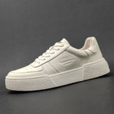 Men Fashion Minimalist Solid Leather Flat Casual Shoes Newgew Shoes