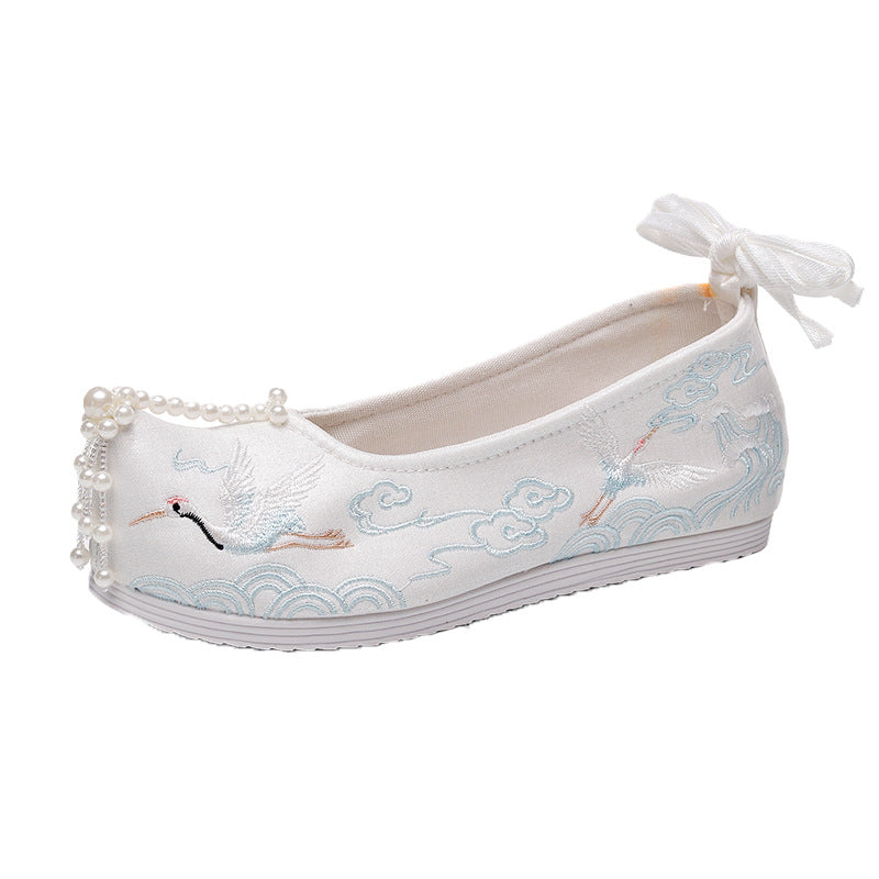 Women's Han Clothing Ancient Style Summer With Height Canvas Shoes Newgew