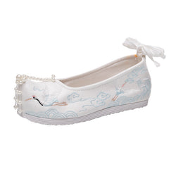 Women's Han Clothing Ancient Style Summer With Height Canvas Shoes Newgew