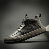 Men Minimalist Leather Flat Casual Work Shoes Newgew Shoes