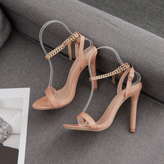 Stay Glossy Faux Suede Stiletto Heels Newgew