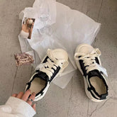 Women's Spring Thick Bottom Korean Sports Canvas Shoes Newgew