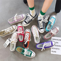 Street Shooting Classic Retro Replica Female Canvas Shoes Newgew
