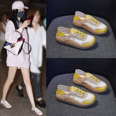 Women's Summer Mesh Breathable White Korean Canvas Shoes Newgew