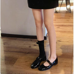 Classic Block Heel Mary Jane Shoes Newgew