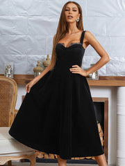 Backless Spaghetti Strap A line Evening Dress Newgew Dresses