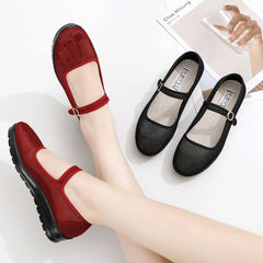 Women's Old Cloth Female Tennis Breathable Mesh Canvas Shoes Newgew