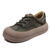 Women Retro Fashion Leather Casual Shoes Newgew Shoes