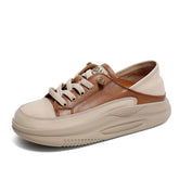 Women Fashion Leather Minimalist Flat Casual Shoes Newgew Shoes