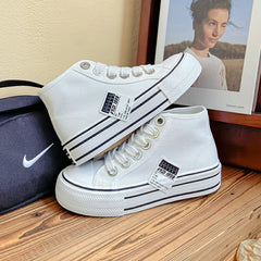 Women's Summer Mesh Breathable Versatile Korean Style Canvas Shoes Newgew