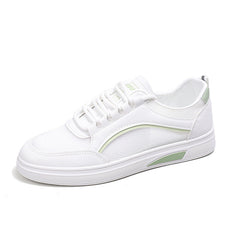 Women's White Summer Korean Style Flat Versatile Canvas Shoes Newgew