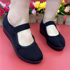Popular Innovative Women's Cloth Black Canvas Shoes Newgew