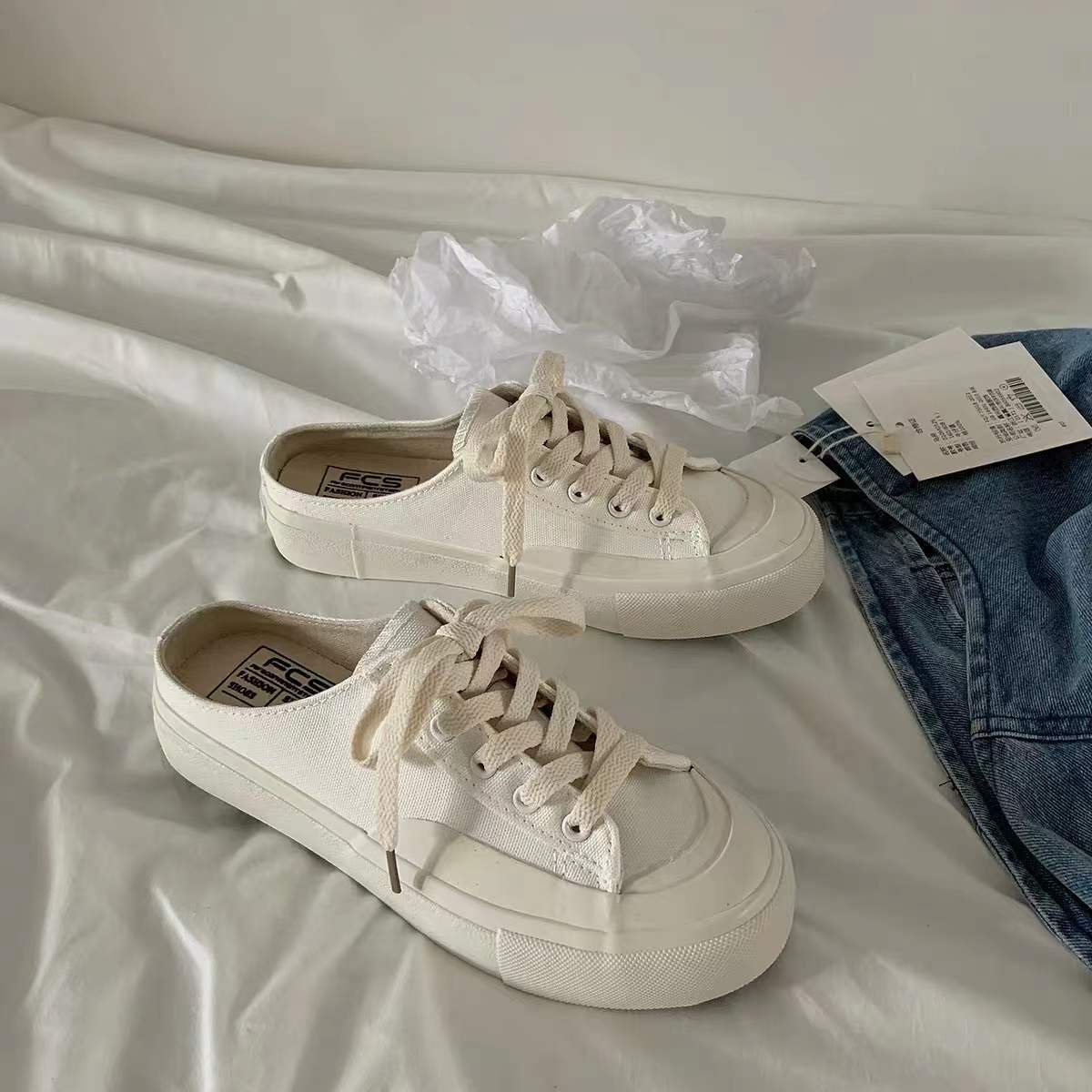Slouchy Cool Women's Summer Thin Retro Canvas Shoes Newgew