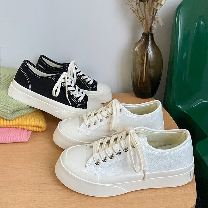 Height Increasing Female Street Shooting Ugly Canvas Shoes Newgew