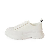 Women's Thick-soled Mcqueen Summer Heightened Easy Wear Canvas Shoes Newgew