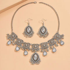 Vintage Nepal Style Necklace+Earrings Newgew
