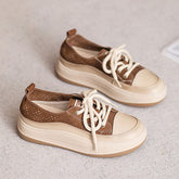 Women Breathable Soft Hollow Leather Casual Shoes Newgew Shoes