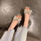 Butterfly Heeled Sandals Bow Heel NewGew