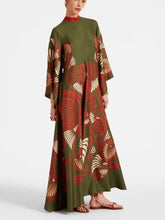 Magnifico Printed Maxi Dress - Dark Green Newgew Dresses