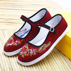 Women's With Pure Cloth Sole And Manual Canvas Shoes Newgew