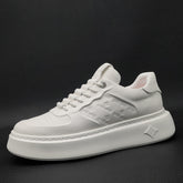 Men Minimalist Embossed Leather Casual Shoes Newgew Shoes