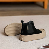 Women Retro Casual Leather Flat Ankle Boots Newgew Shoes