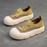 Women Fashion Leather Minimalist Flat Casual Shoes Newgew Shoes