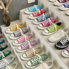 Women's Retro Classic Versatile Couple Board Canvas Shoes Newgew